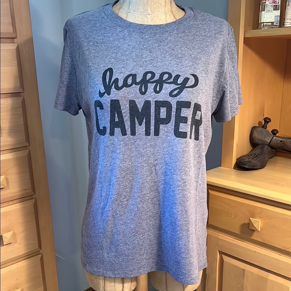 Sub_Urban Riot Gray 'Happy Camper' Tee size medium